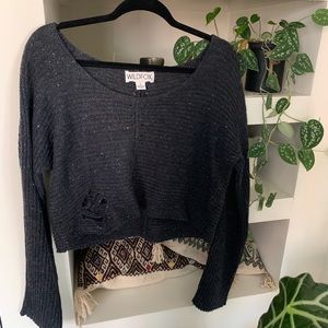Perfect condition! Wildfox distressed crop sweater
